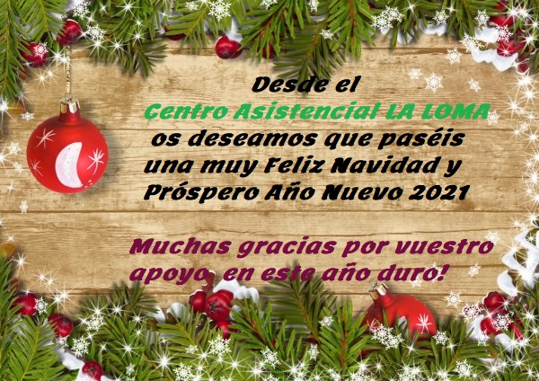Feliz Navidad y Próspero Año Nuevo 2021 